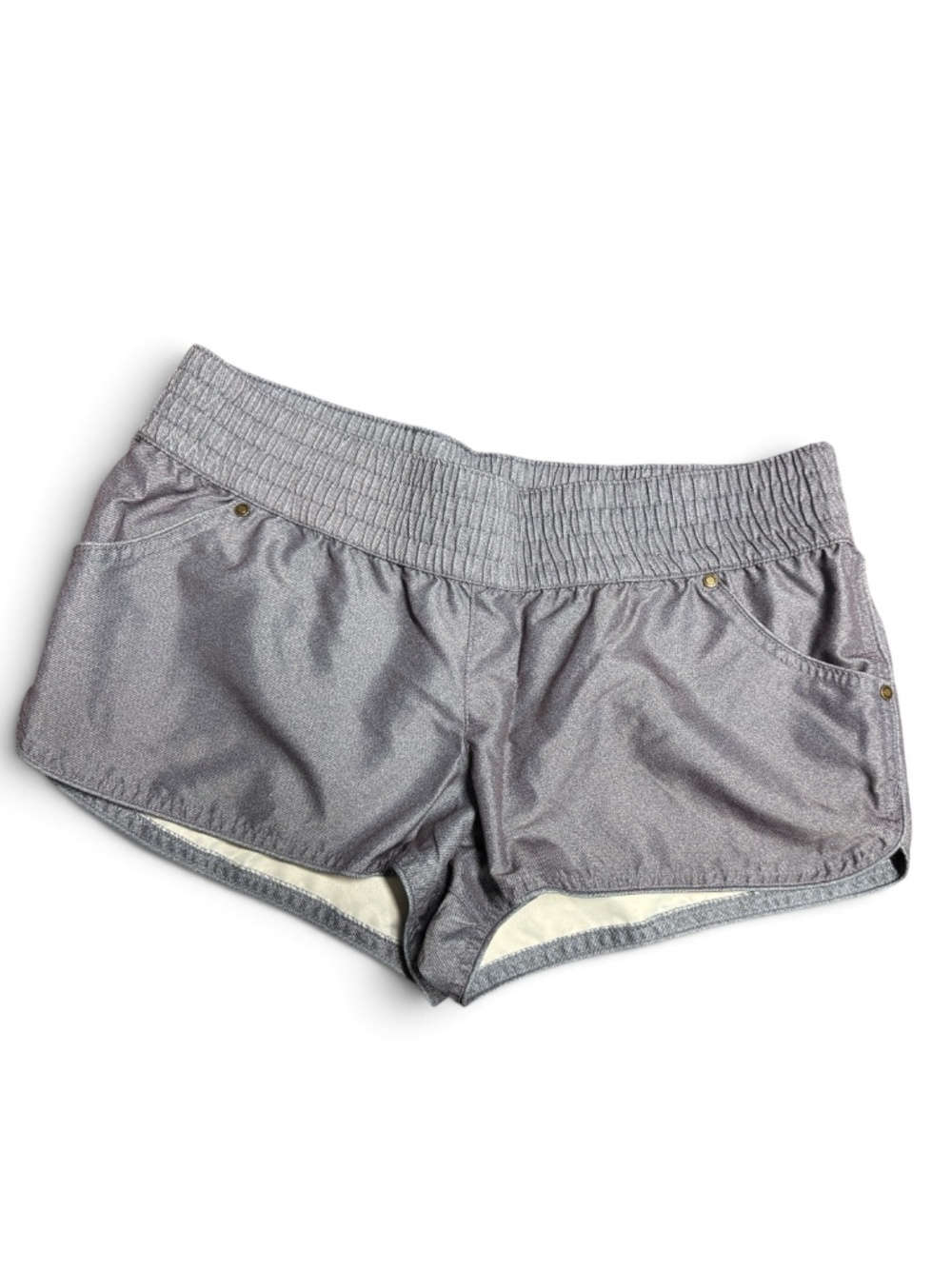 Xhilaration Blue Gray Denim Look Athletic Shorts Women's XL